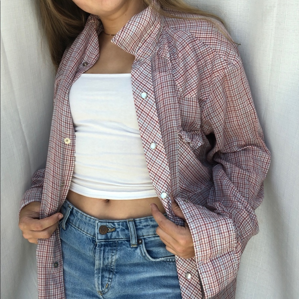 Plaid button up